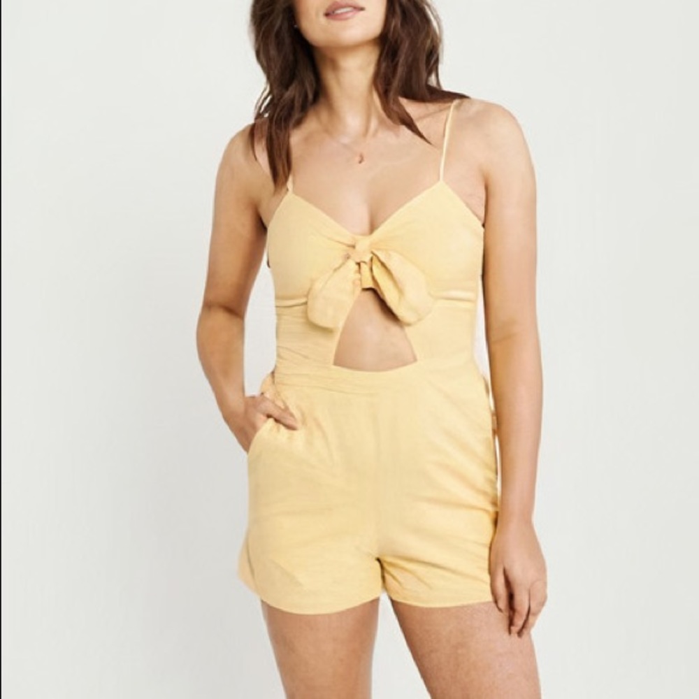 Abercrombie Knot Front Romper